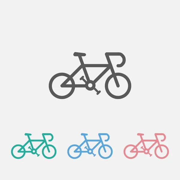 Cykel Ikon Cykel Ikon Rida Vektor Sport Vektor Motion Illustration — Stock vektor