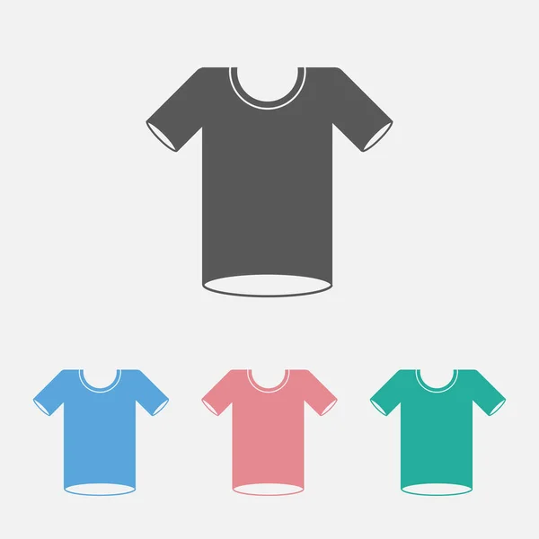 Ícone Camiseta Ícone Roupa Vetor Traje Ilustração Moda Vetor Vestido — Vetor de Stock