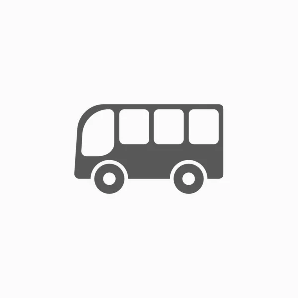 バスのアイコン スクールバスのベクトル 車両のアイコン 輸送図 物流ベクトル — ストックベクタ
