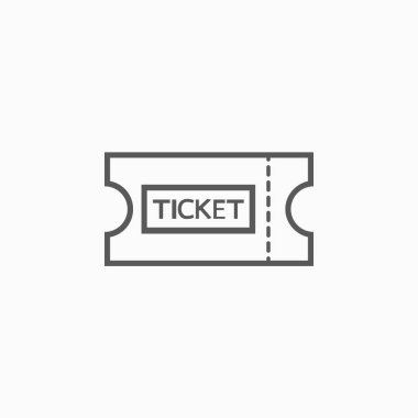 bilet simgesi, fatura vektörü, rozet illüstrasyonu, kupon simgesi, kart vektörü