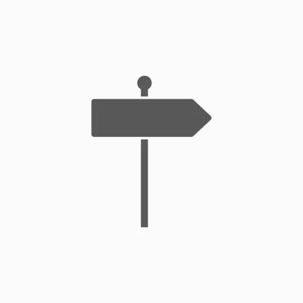 Wegweiser Symbol Wegweiser Symbol Richtungsvektor Auswahlillustration Plaketten Illustration — Stockvektor