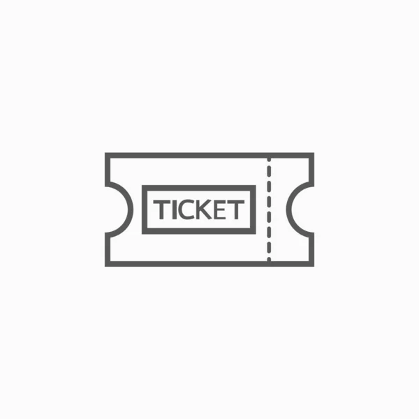 Ticketsymbol Rechnungsvektor Badge Illustration Gutscheinsymbol Kartenvektor — Stockvektor