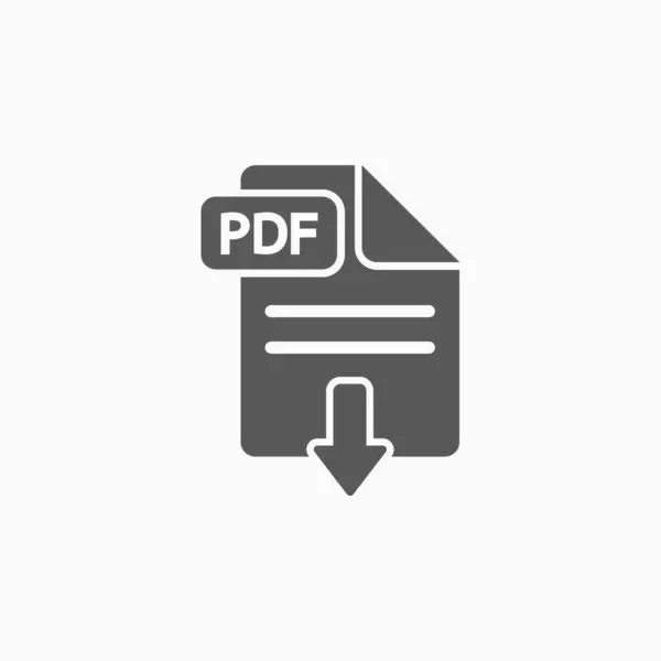 Datei Pdf Symbol Dateisymbol Datenvektor Pdf Vektor Programm Computerillustration — Stockvektor