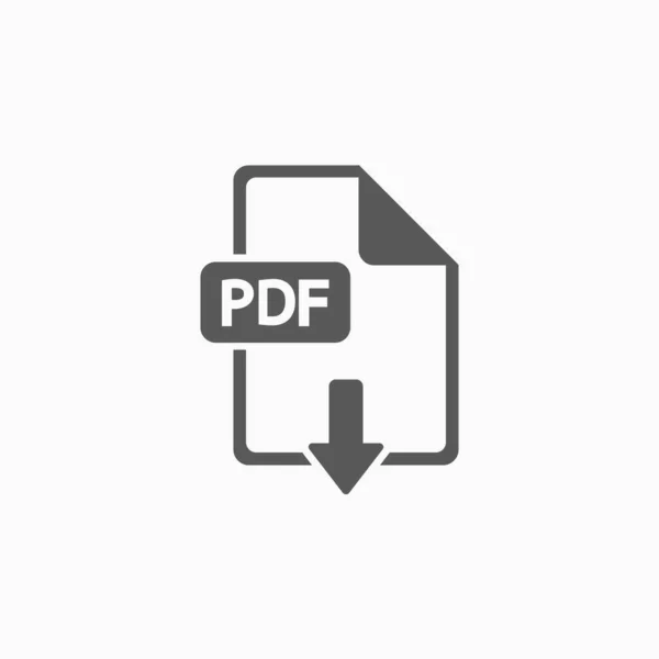 Datei Pdf Symbol Dateisymbol Datenvektor Pdf Vektor Programm Computerillustration — Stockvektor