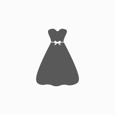 elbise simgesi, giysi simgesi, giysi vektörü, moda illüstrasyonu