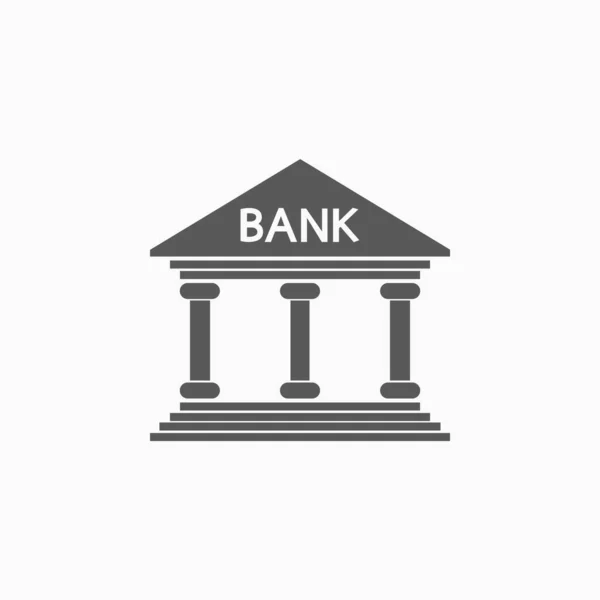 Icône Banque Icône Finance Vecteur Argent Vecteur Épargne Illustration Bancaire — Image vectorielle