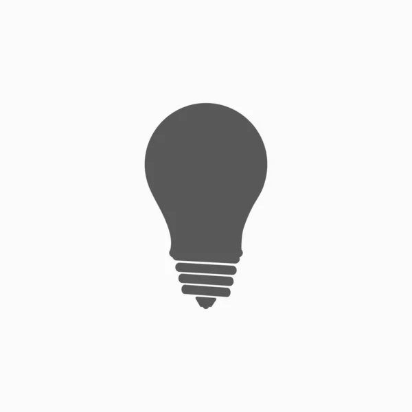 Εικονίδιο Λαμπτήρα Διάνυσμα Φωτός Εικονίδιο Λαμπτήρα Διάνυσμα Λαμπτήρα Ηλεκτρική Απεικόνιση — Διανυσματικό Αρχείο