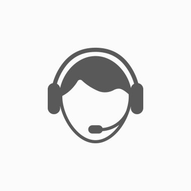 operatör simgesi, çağrı merkezi simgesi, servis illüstrasyonu, danışman vektörü