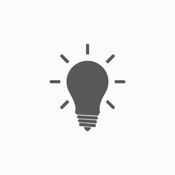 Εικονίδιο Λαμπτήρα Εικονίδιο Φωτός Διάνυσμα Λαμπτήρα Διάνυσμα Λαμπτήρα Ηλεκτρική Απεικόνιση — Διανυσματικό Αρχείο