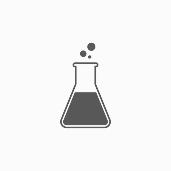 Ikona Kolby Ikona Probówki Ilustracja Naukowa Wektor Laboratoryjny Wektor Chemii — Wektor stockowy
