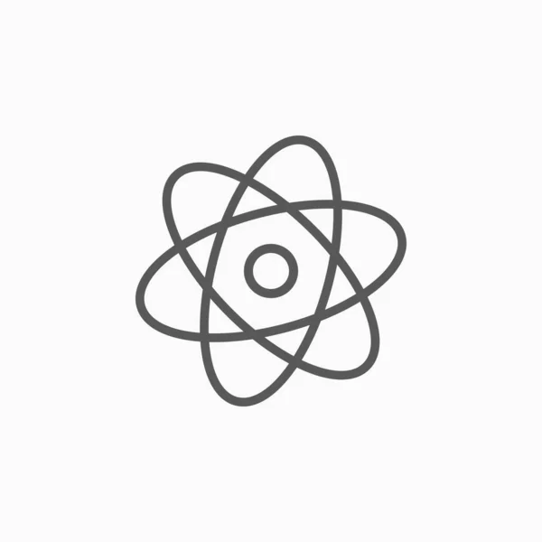 Значок Атома Вектор Молекул Науковий Значок Лабораторний Вектор Хімічна Ілюстрація — стоковий вектор