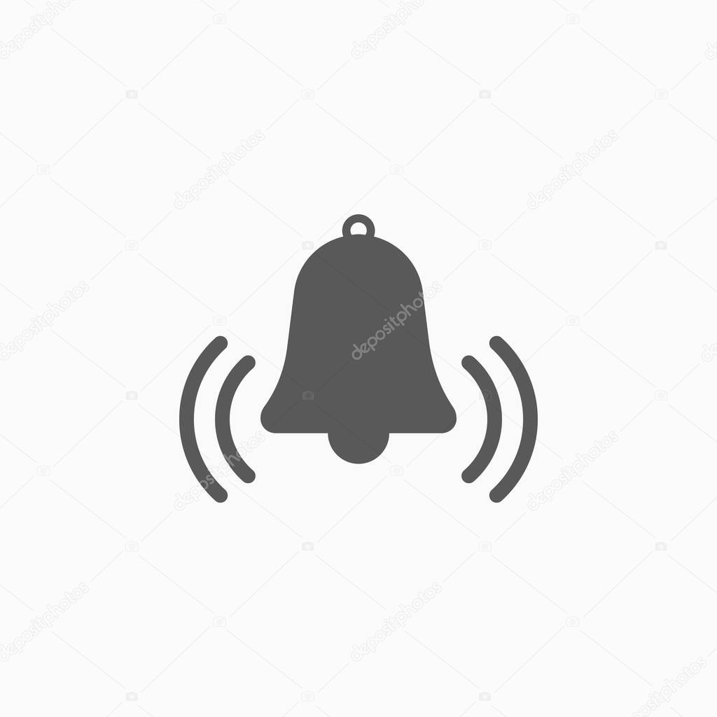 bell icon, alarm icon, alert vector, notification vector, sound illustration