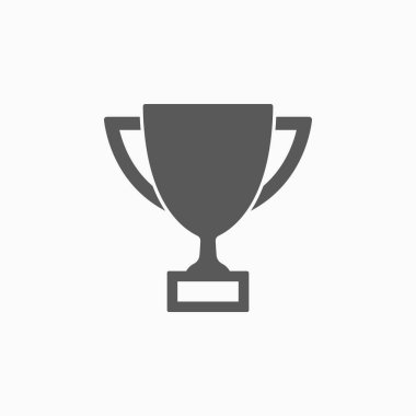 kupa ikonu, ödül ikonu, ödül vektörü, şampiyon illüstrasyonu, kazanan vektör