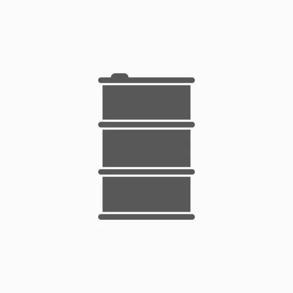 オイルバレルアイコンバレルアイコンタンクベクトルパッケージ輸送イラスト — ストックベクタ