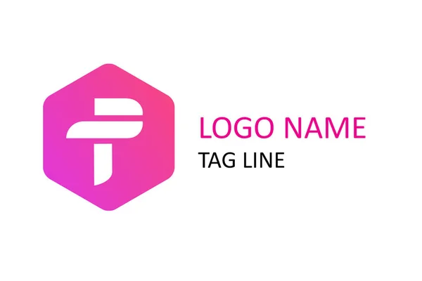 Letter Logo Polygon Logo Business — Stok Foto