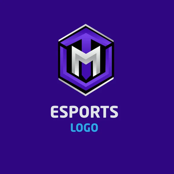 M, U, T harfi logo tasarım şablonu, E spor 