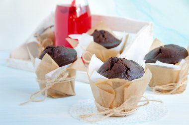 Kekler ve kızılcık suyu