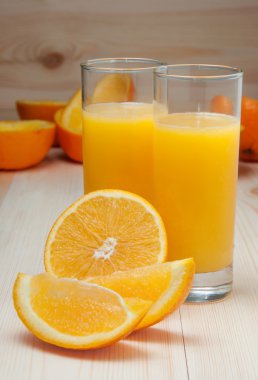 Taze portakal suyu
