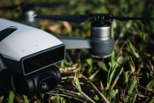 Drone Fotocamera Prato Verde — Foto Stock