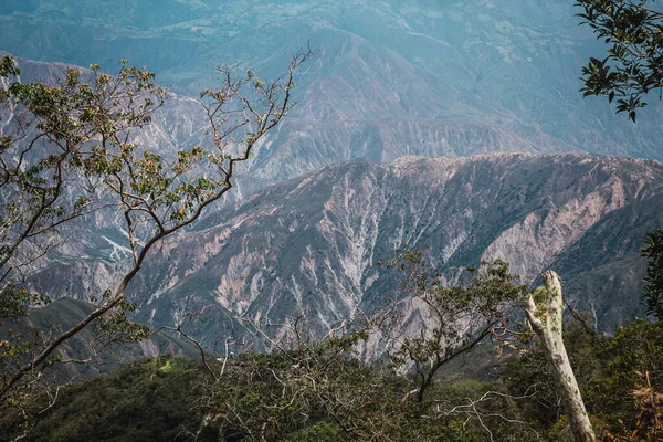 哥伦比亚绿山从上往下 — 图库照片