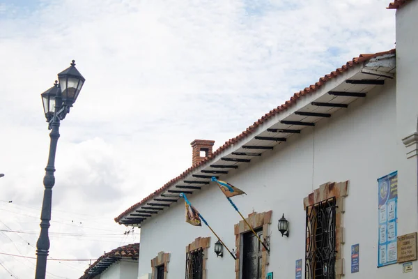 Lamp Colombian House Town — Stock Photo, Image