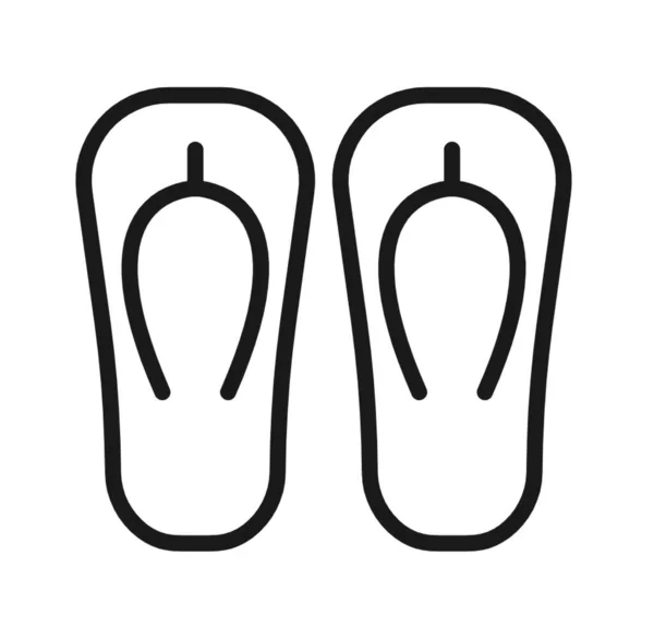 Illustrazione Sandali Sfondo Bianco Con Bordi Neri — Foto Stock