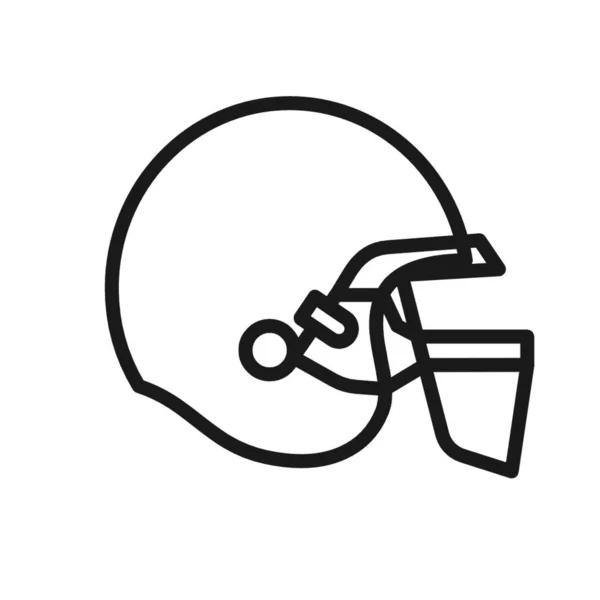 Vector Van Een Illustratie Van Een Amerikaanse Voetbal Side Helm — Stockfoto