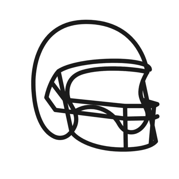 Vector Una Ilustración Casco Fútbol Americano Sobre Fondo Blanco —  Fotos de Stock