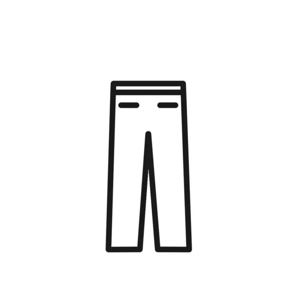 Beyaz Arkaplanda Basit Bir Pantolonun Gösterimi — Stok fotoğraf