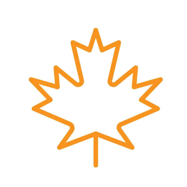 Ilustracja Liścia Kanady Białym Tle — Zdjęcie stockowe