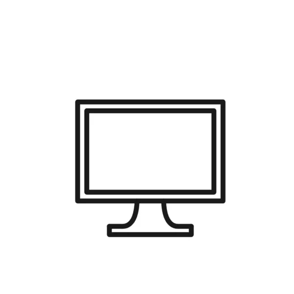 Illustration Computer Screen White Background — Stock Photo, Image