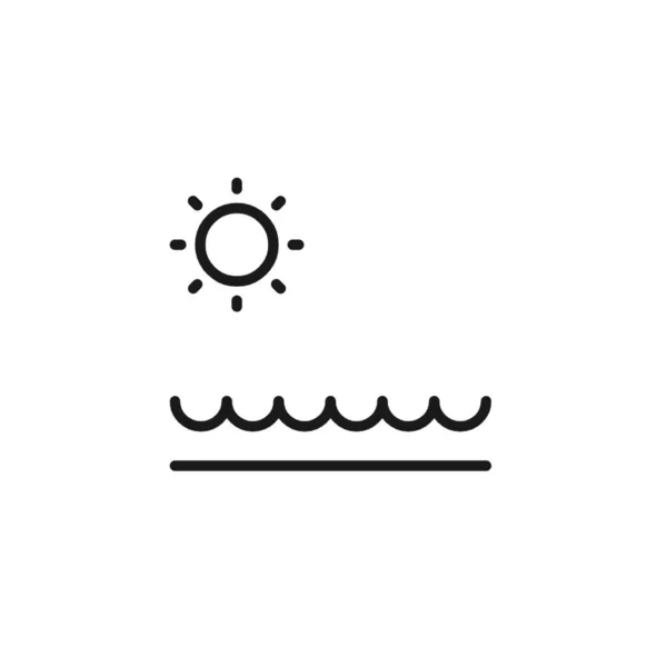 Иллюстрация Пляжа Солнцем Белом Фоне — стоковое фото