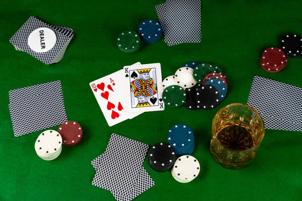 Игра Ночь Играть Друзьями Покер Игры Деньги Игру Выиграть Проиграть — стоковое фото