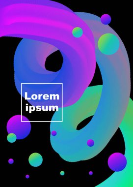 Dalgalı şekilli soyut arkaplan. Renkli gradyan tasarımı.