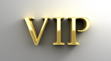 VIP - altın 3d kaliteli render duvar arka planda yumuşak sh