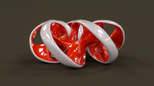Endless twisted torus juvel - 3d konceptet illustration — Stockfoto