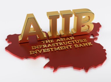 Aiib - Asya altyapı Yatırım Bankası - 3d Render