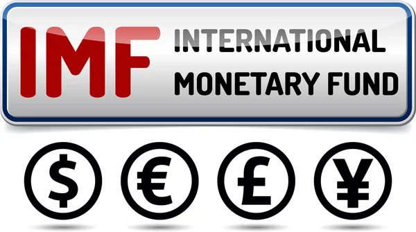 FMI Fondo Monetario Internacional, Banco Mundial — Archivo Imágenes Vectoriales
