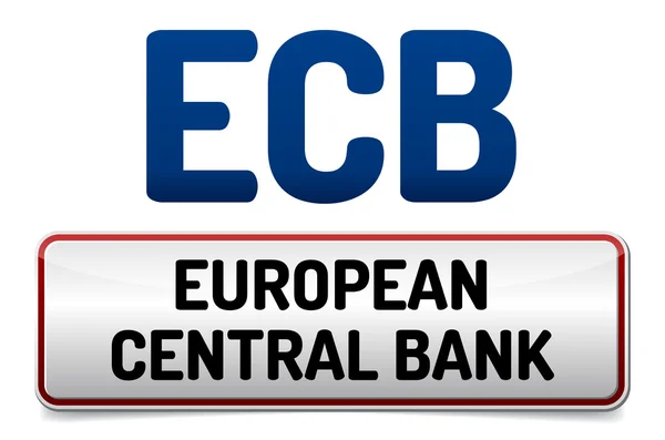 BCE - Banco Central Europeo — Archivo Imágenes Vectoriales