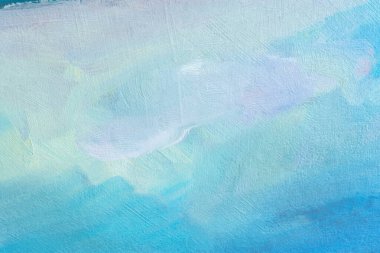 Yağlı boyalı mavi bir arka plan. Güzel yakından fırça darbeleri. Soyut desenli arkaplan. Karton ve tuvaldeki yağlı boya. Kış ve Noel konsepti. Selamlama için düzenName.