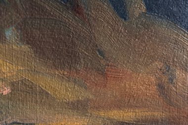 Yağlı boyalı, çok renkli bir arka plan. Tabela ve afişler için el yapımı arka plan. Kahverengi, pembe, kum beyazı, sarı ve mavi renklerin karışımı. Renkli sanatçı arkaplanı.