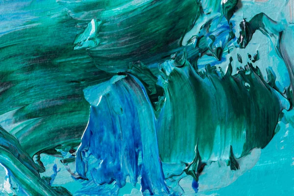 Abstraktní Oceánské Umění Pozadí Letní Mořský Design Akrylovými Barvami Přírodní — Stock fotografie