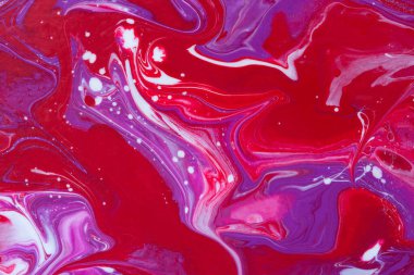 Yaratıcı eğilimin pembe beyaz akrilik soyut arka planı. Sıvı sanat dokusu. Dinamik çizgiler, bir tutku dalgası, özgürlük. Web sitelerinin, kitapçıkların, broşürlerin, kartvizitlerin sunum biçimi