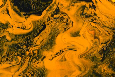 Soyut turuncu siyah mermer arka plan. Akrilik resim kavramsal Cadılar Bayramı. Leopar, kaplan sanat geçmişi. Resmin orjinal parçası. Posterler ve kartpostallar için modaya uygun arka plan.