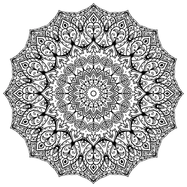 Mandala com romã . —  Vetores de Stock