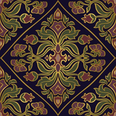 Şam ile zengin süsleme.