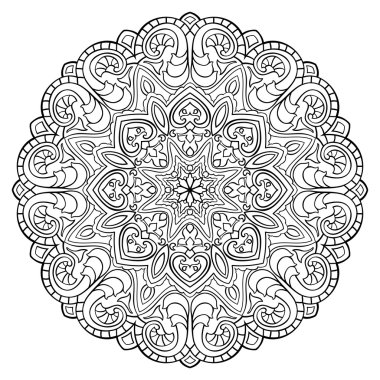 Vektör soyut mandala.