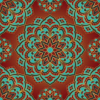 Mandala parlak desen.