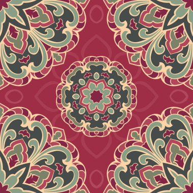 Mandala renkli desen.