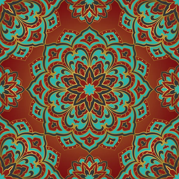 Patrón brillante de mandala . — Vector de stock